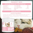 Skin & Coat Cat Chews | Omega 3, Vitamin E, Biotin Supplements | Healthy Skin & Glossy Coat | Anti-Shedding Support | Salmon Flavor