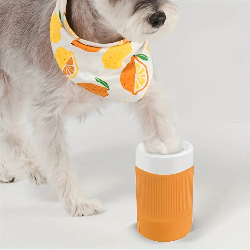 Automatic Dog Paw Cleaner Cup for Dogs and Cats – Pet Foot Washer with Gentle Silicone Brush
