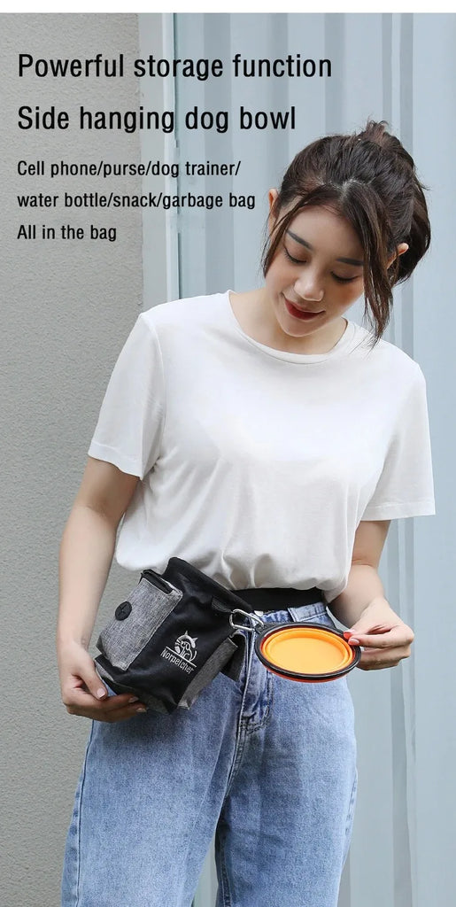 Dog Training Treat Bag – Multi-Functional Waist Pack for Outdoor Training