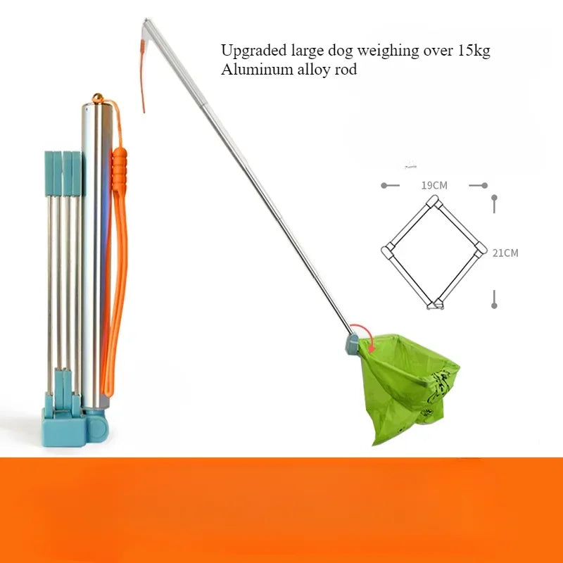 Portable Dog Poop Scoop – Expandable Waste Pick-Up Tool for Outdoor Walks