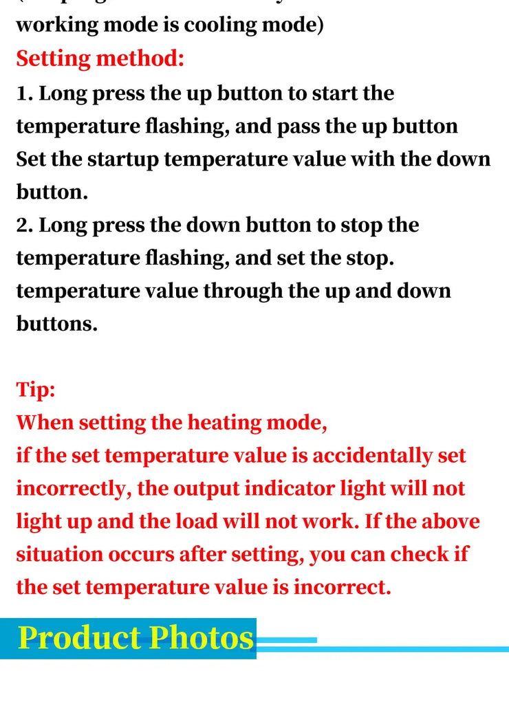 Digital Temperature Controller W3001 – 12V/24V/110V/220V Thermostat with LED Display for Aquarium, Incubator, Heater