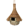 Hanging Hand-Woven Grass Bird House – Eco-Friendly Nest Hut for Small Birds & Outdoor Shelter