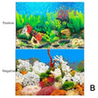 3D Aquarium Background Poster – Double-Sided Ocean Plant Design Fish Tank Sticker Decor