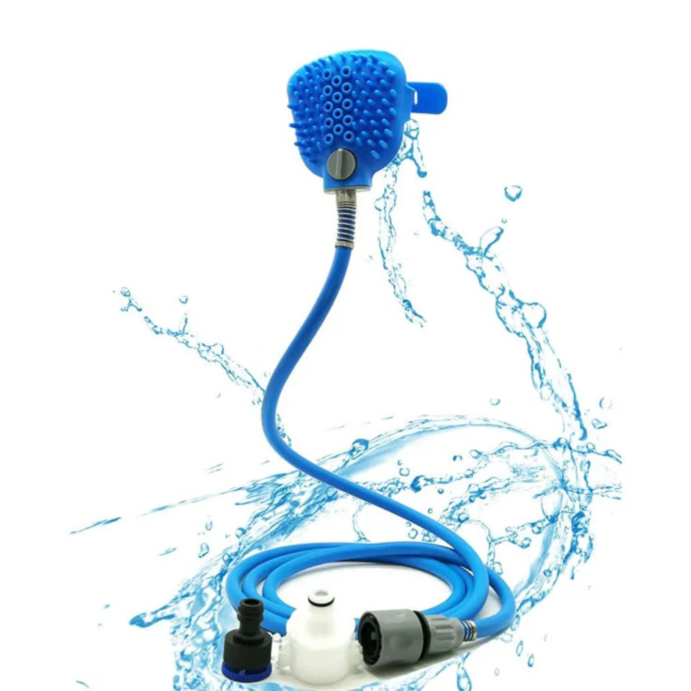 Pet Dog Shower Head Dogs Wash Clean Massage Tool Pet Bath Tool Shower Sprayer with Brush for Dog Cleaning Massage Indoor Outdoor