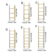 1PC Birds Toy | Wooden Ladders Swing Scratcher Perch Climbing | 3/4/5/6 Step Ladder for Bird Cage Parrots Hamsters Hanging Pet Supplies