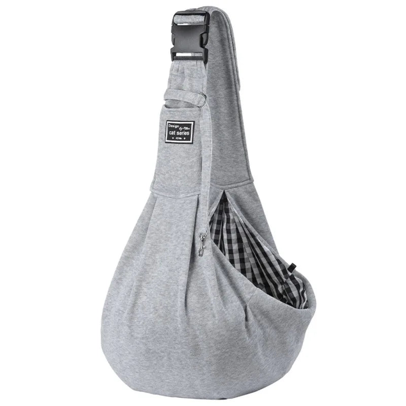 Adjustable Pet Carrier Sling Bag – Soft, Breathable Shoulder Tote for Small Dogs & Cats