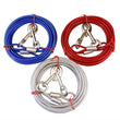 Heavy-Duty Double Dog Leash – Durable Steel Wire, Chew-Resistant, Quick Release
