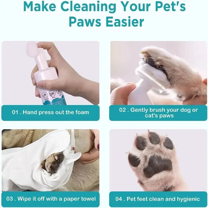 150ml Cat | No Washing Cleaning Mousse | Dry Clean | Odor Removal | Bubble Mousse for Cats and Dogs