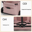 Foldable Small Pet Stroller with 4 Wheels – Breathable Dog and Cat Carrier Cart for Puppies and Kittens