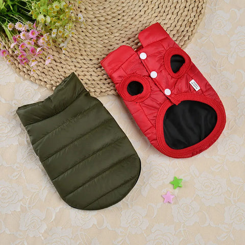 Winter Clothes for Cats & Dogs | Warm Down Jacket Vest | Lightweight Windproof Coat for Small/Medium Pets