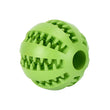 Interactive Rubber Dog Ball Toy – Chew, Clean Teeth & Snack Dispenser