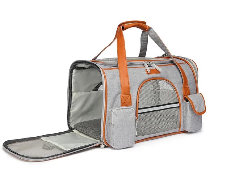 Crossbody Dog Bag – Pet Backpack | Multipurpose Solid Color Shoulder Carrier - Cats/Dogs | Breathable, Portable & Travel-Friendly