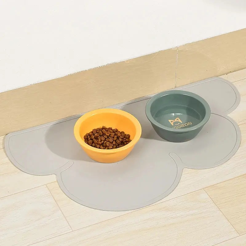 Pet Feeding Mat for Cats & Dogs with Nonspill, Nonslip,  Waterproof & Leakage Food Mat | Silicone Placemats - Easy to Clean