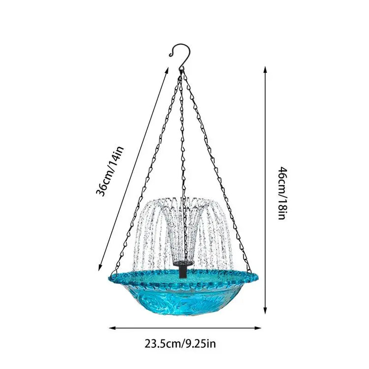 Bird Bath With Fountain Water Fountains Solar Powered Hummingbird Bath Bowl Sturdy Outdoor Bird Feeder Decorative Bird Baths