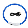 USB Rechargeable LED Luminous Dog Collar – Safety Glowing Night Collar with 3 Light Modes
