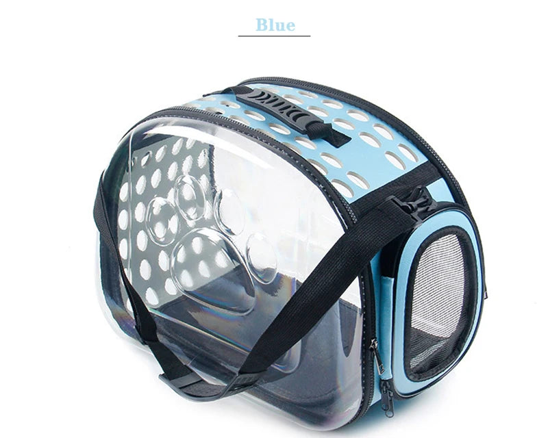 Cat/Dog Carrier Bag – Transparent, Breathable, Portable Travel Tote for Cats, Dogs & Rabbits