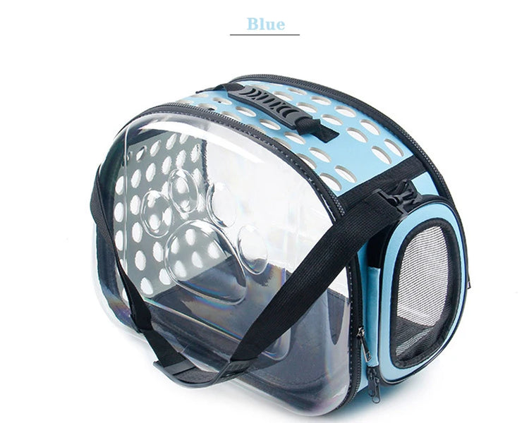 Cat/Dog Carrier Bag – Transparent, Breathable, Portable Travel Tote for Cats, Dogs & Rabbits