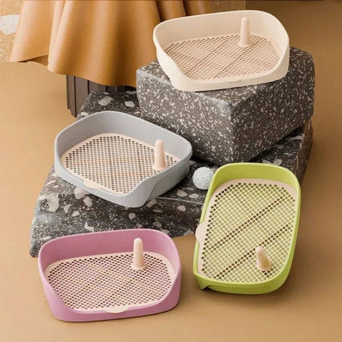 Training Toilet Pet Toilet for Small Dogs & Cats — Portable Puppy Pad Holder Tray