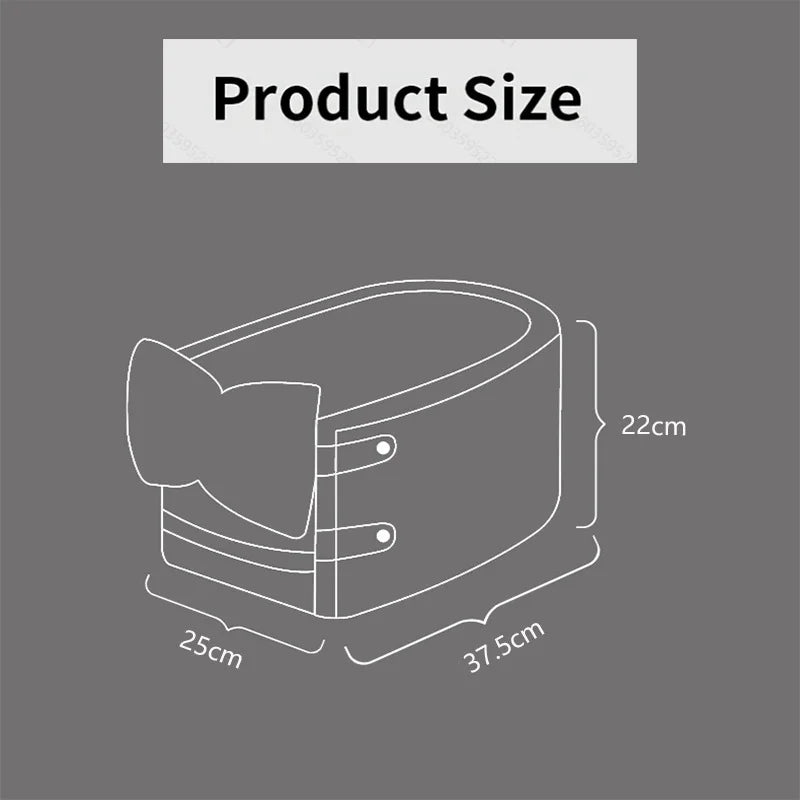 Central Console Dog Car Seat Bed – Portable Pet Carrier for Small Dogs & Cats, Travel Safety Seat