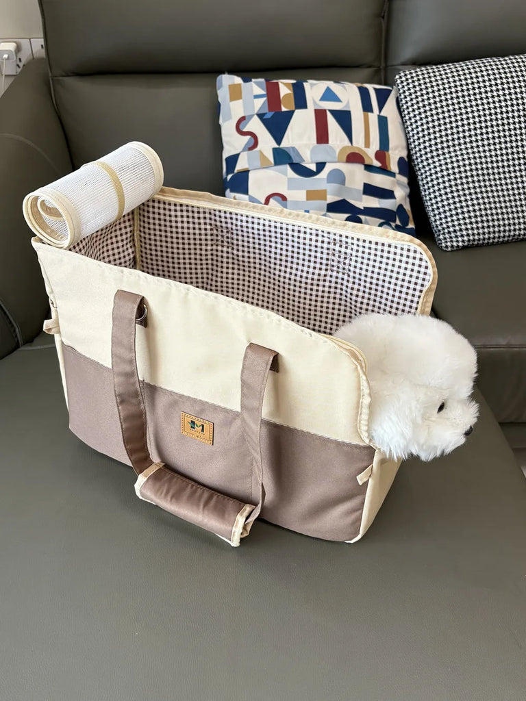 Portable Soft-Sided Pet Carrier Bag – Breathable Travel Duffle for Small Dogs and Cats