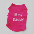 "Love Mommy & Daddy" Cotton Vest | Soft Casual T-Shirt for Cats & Puppies | All-Season Pet Wear