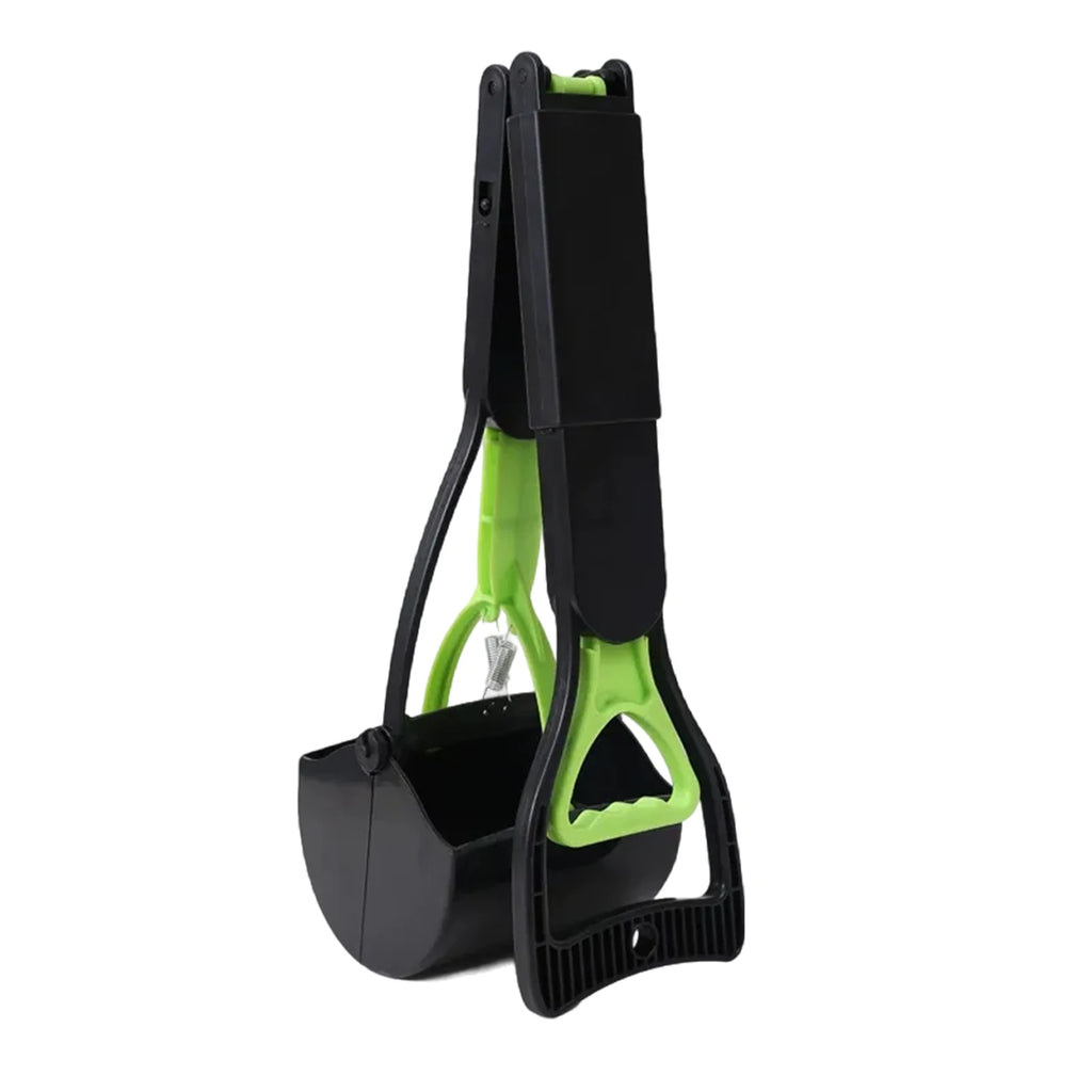 Outdoor Pet Long-Handled Pooper Scooper – Sturdy and Foldable Animal Manure Cleaning Tool
