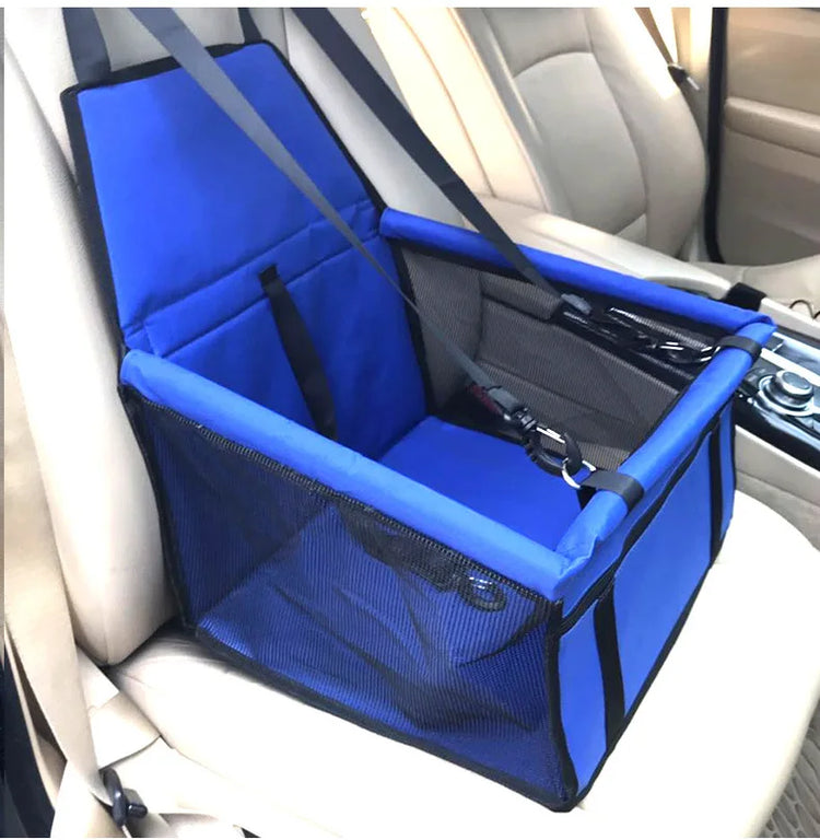 Foldable Dog Car Seat Carrier – Breathable Travel Bag for Small Dogs (40×30×25cm)