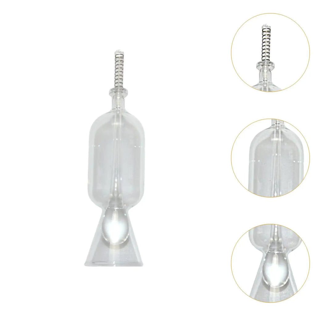 Glass Aquarium Fish Feeder – Transparent, Easy-to-Use Food Dispenser for Freshwater & Saltwater Tanks