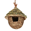 Natural Grass Egg Bird Nest – Handwoven Hanging Bird Cage House for Parrots & Small Birds | Outdoor Decorative Shelter