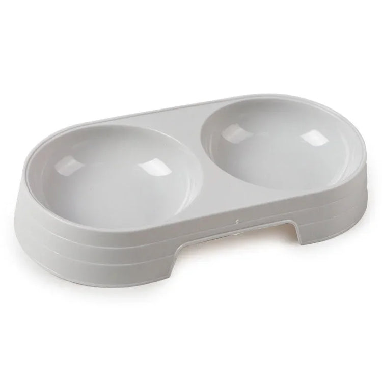 Double Pet Bowl for Small Dogs & Cats – Stainless Steel Food and Water Feeder with Non-Slip Base