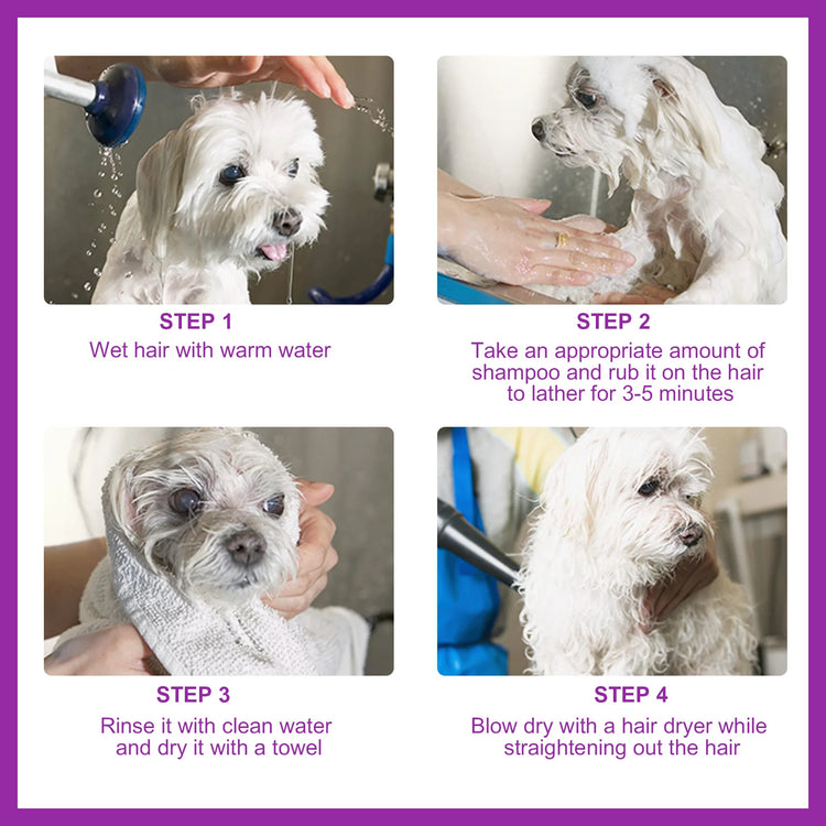 Pet Shampoo for Dogs – Nourishing, Stain-Removing, and Soothing Care