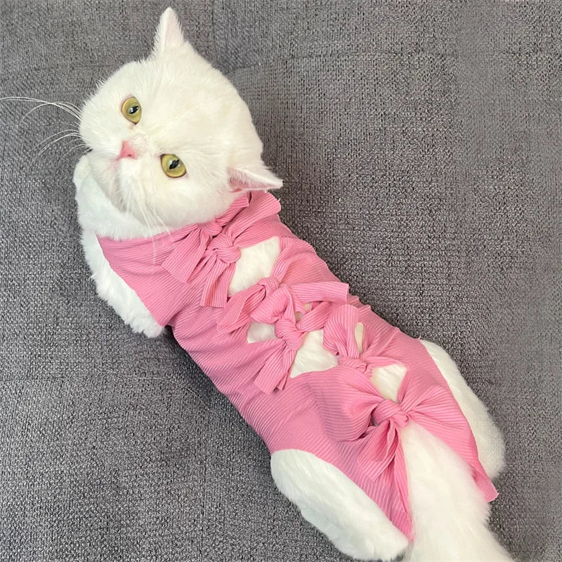 Cat Surgery Recovery Suit | Post-Op Onesie for Cats | E-Collar Alternative for Wound Protection