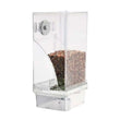 Automatic No-Spill Transparent Bird Feeder | Can Be Hung or Placed on Desktop | Ideal for Small & Medium Parakeets