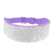 Bling Rhinestone Dog Cat Collars | Leather Pet Puppy Kitten Collar | Walk Leash Lead for Small Medium Dogs Cats | Chihuahua Pug Yorkie