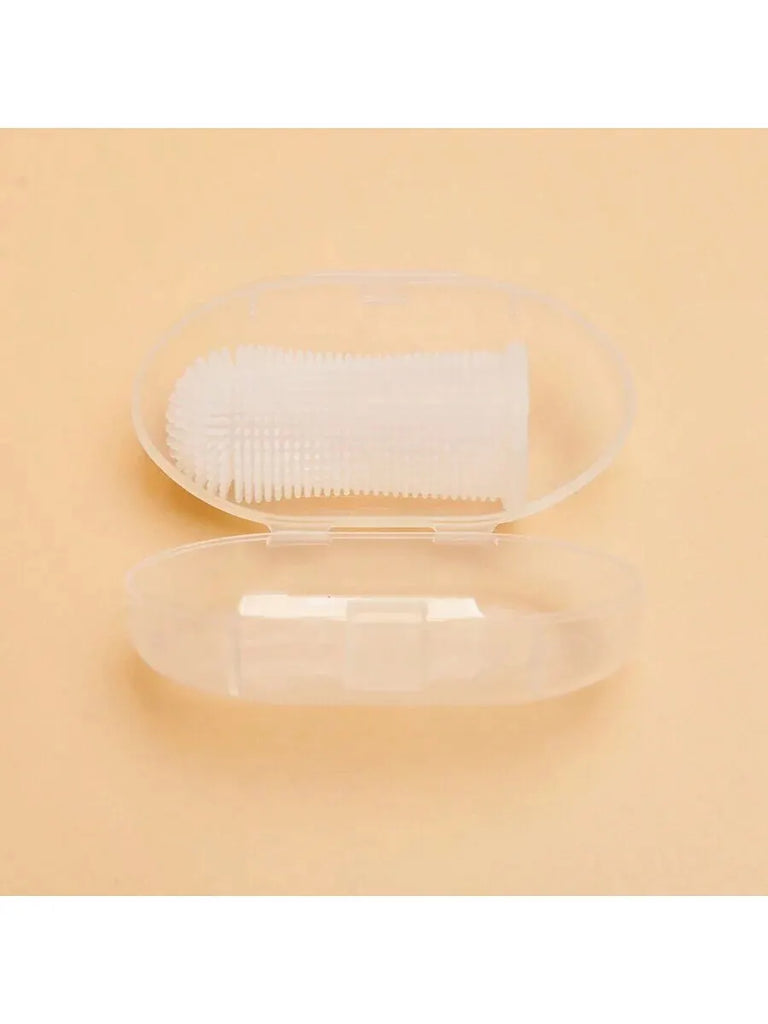 Pet Finger Toothbrush | Oral Cleaning for Cats & Dogs | Silicone Bristle Toothbrush | Dental Care Cleaning Products