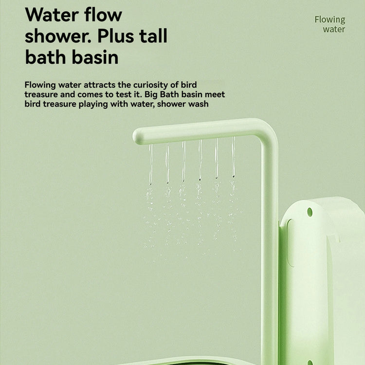 Smart Sensor Bird Bathtub – Automatic Electric Hanging Shower Box | Clear Parrot Bath with Hooks