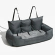 Large Dog Car Seat Carrier – Foldable Pet Travel Bed with Safety Straps & Washable Cover