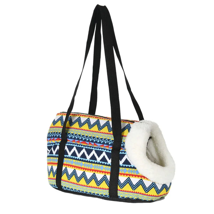 Classic Pet Carrier Sling Bag for Small Dogs – Soft, Portable Puppy and Cat Travel Bag