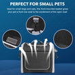 Multifunctional Soft-Sided Dog Bike Basket – Expandable Pet Carrier Backpack with 4 Open Doors