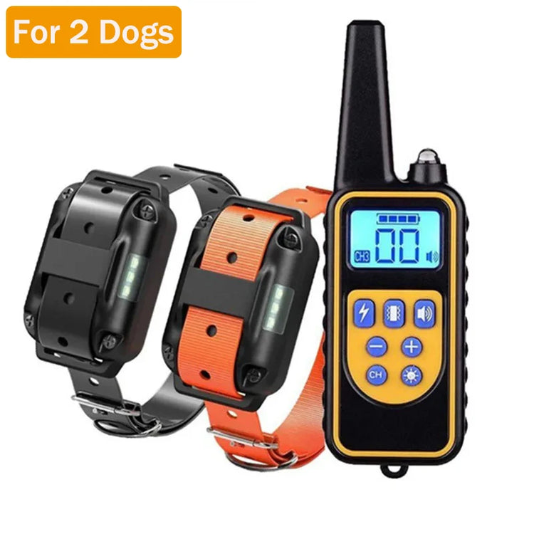 Waterproof Electric Dog Training Collar with Remote – Rechargeable Anti-Bark Device for All Dog Sizes