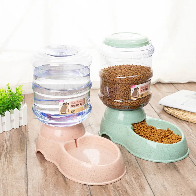 Large Capacity Pet Feeder Bowls for Small Dog | Food Bowl | Automatic Water Dispenser | Cat Bowls | Pets Feeding Bowls | Drink Water Bowl