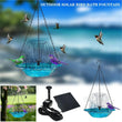 Bird Bath With Fountain Water Fountains Solar Powered Hummingbird Bath Bowl Sturdy Outdoor Bird Feeder Decorative Bird Baths
