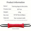 Dog Training Bite Stick – Double Handle Jute Tug Toy for Interactive Play & Training