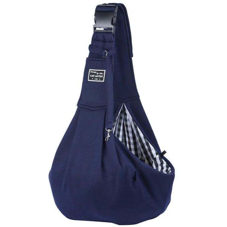 Adjustable Pet Carrier Sling Bag – Soft, Breathable Shoulder Tote for Small Dogs & Cats