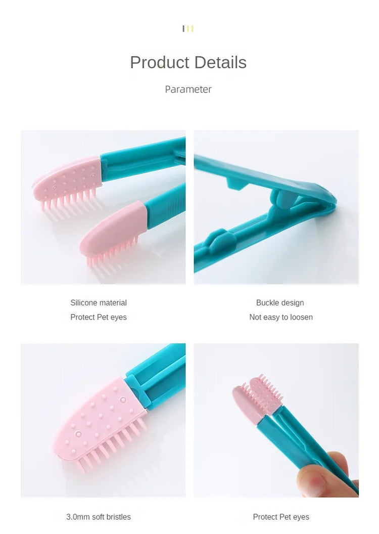 Pet Grooming Tools | Cat Eyes Comb | Tear Stain Remover Brush for Cats/Small Dogs