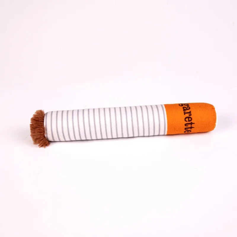 3-Pack Interactive Plush Cigarette Dog Toys with Box