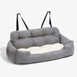 Large Dog Car Seat Carrier – Foldable Pet Travel Bed with Safety Straps & Washable Cover