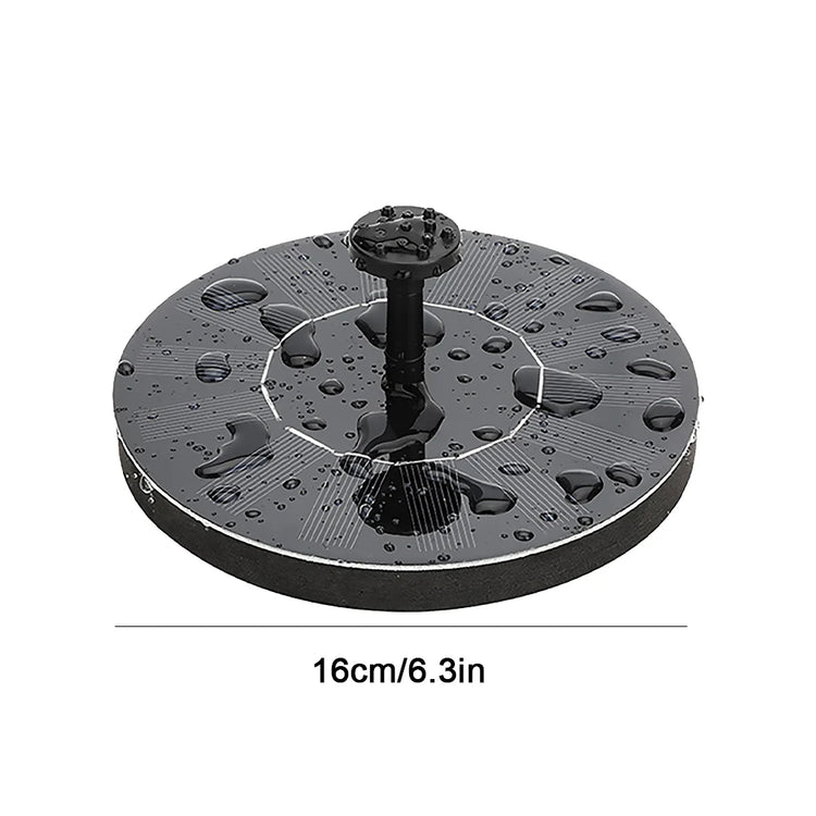 2.2W Solar Bird Bath Fountain | Floating Water Pump with LED Light & 6 Spray Nozzles for Birdbaths, Ponds, and Outdoor Water Features