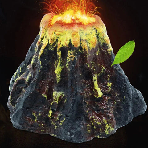 Fish Tanks Landscaping Simulation Volcano Aquarium Accessories Rockery Ornaments Aeration Pump Bubble Stone Oxygenation Tube