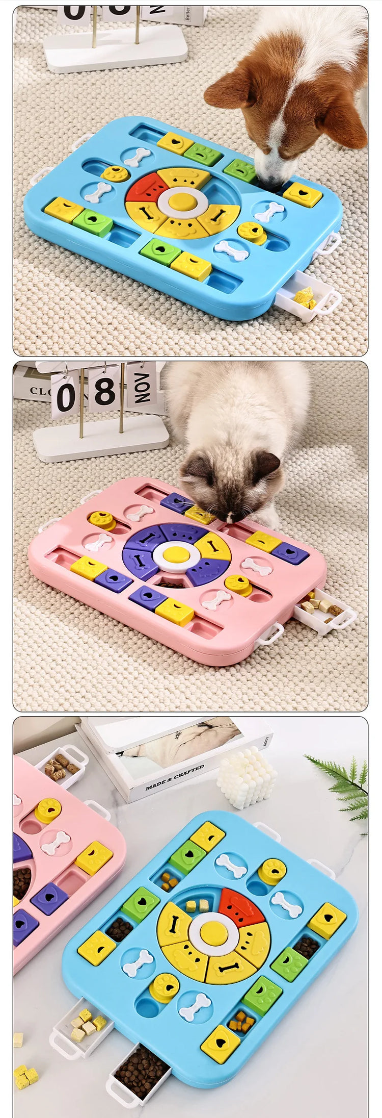 Interactive Dog Puzzle Toy for Training & Enrichment | For All Dog Sizes